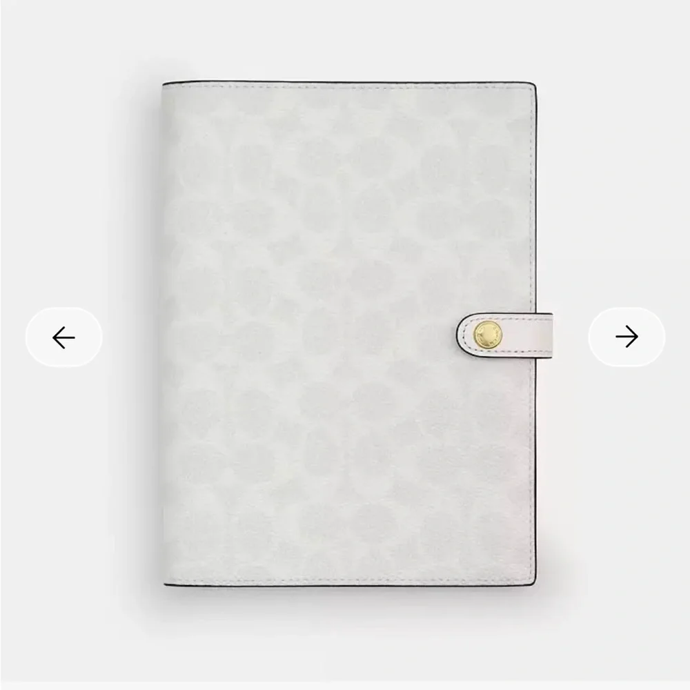 Coach branded folio